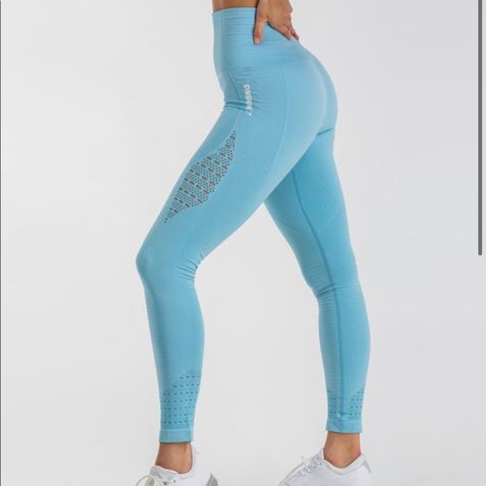 Gymshark Energy Seamless Leggings - Sky Blue